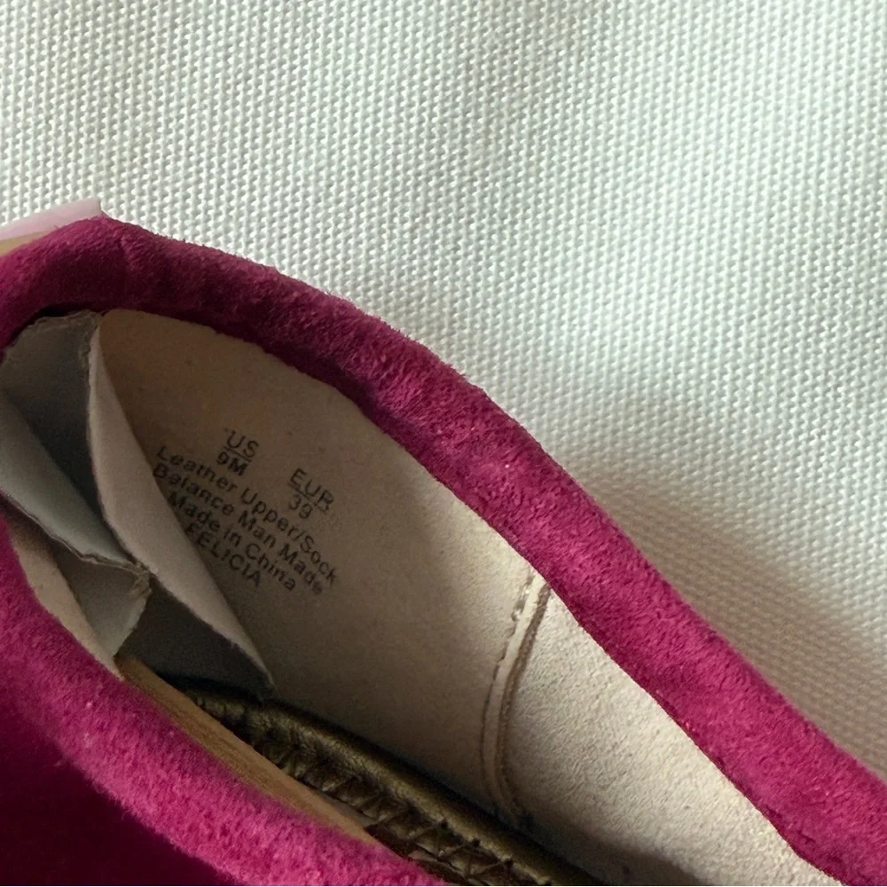 Sam Edelman raspberry colored Felicia ballet flat size 9. NEW - Picture 7 of 7